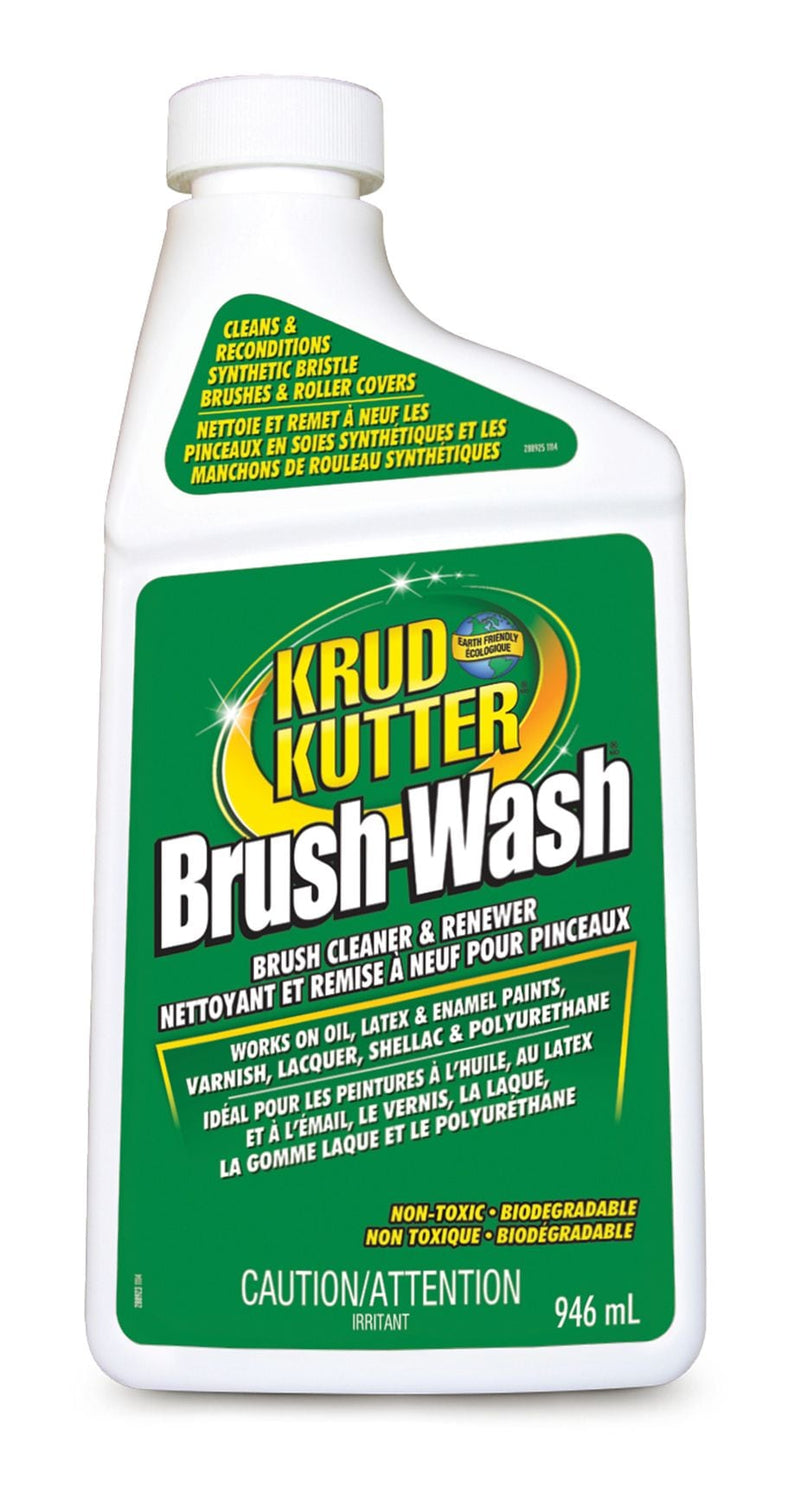 Krud Kutter Brush-Wash Cleaner & Renewer For Oil, Latex & Enamel Paint, Non-Toxic, 946-mL V1