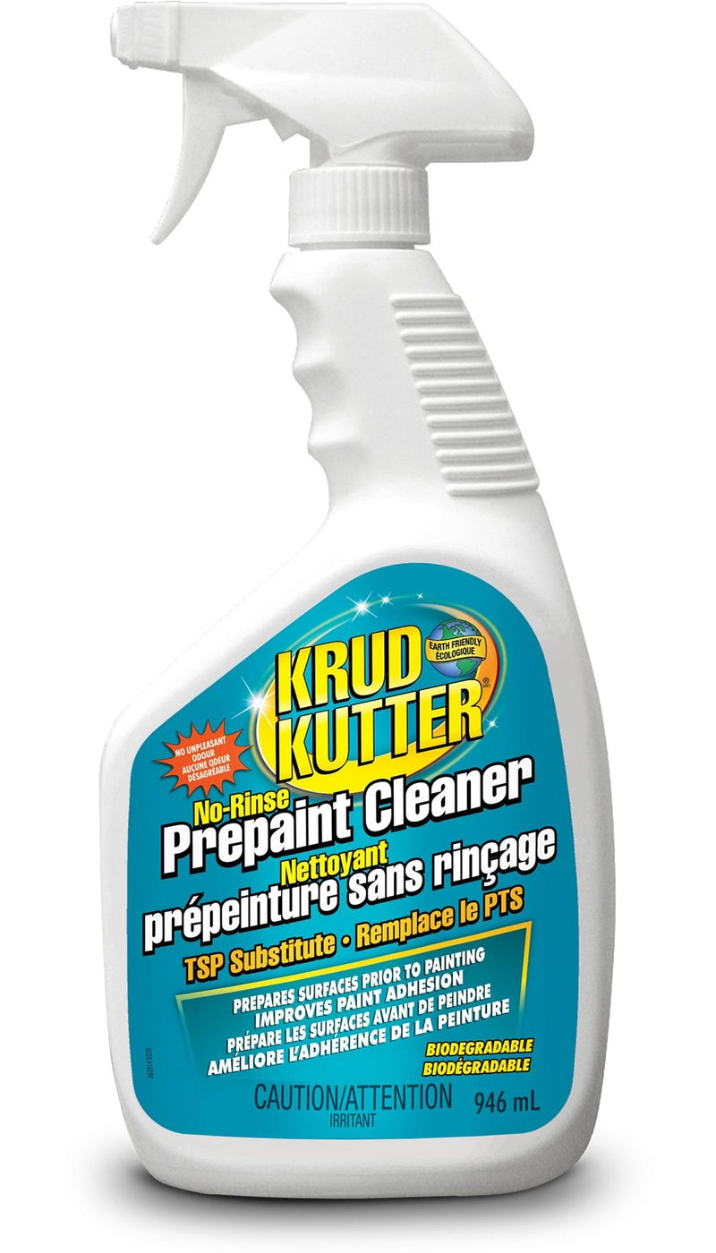 Krud Kutter Prepaint Cleaner, No-Rinse TSP Substitute, Cleans & Deglosses Surfaces 946-mL W4
