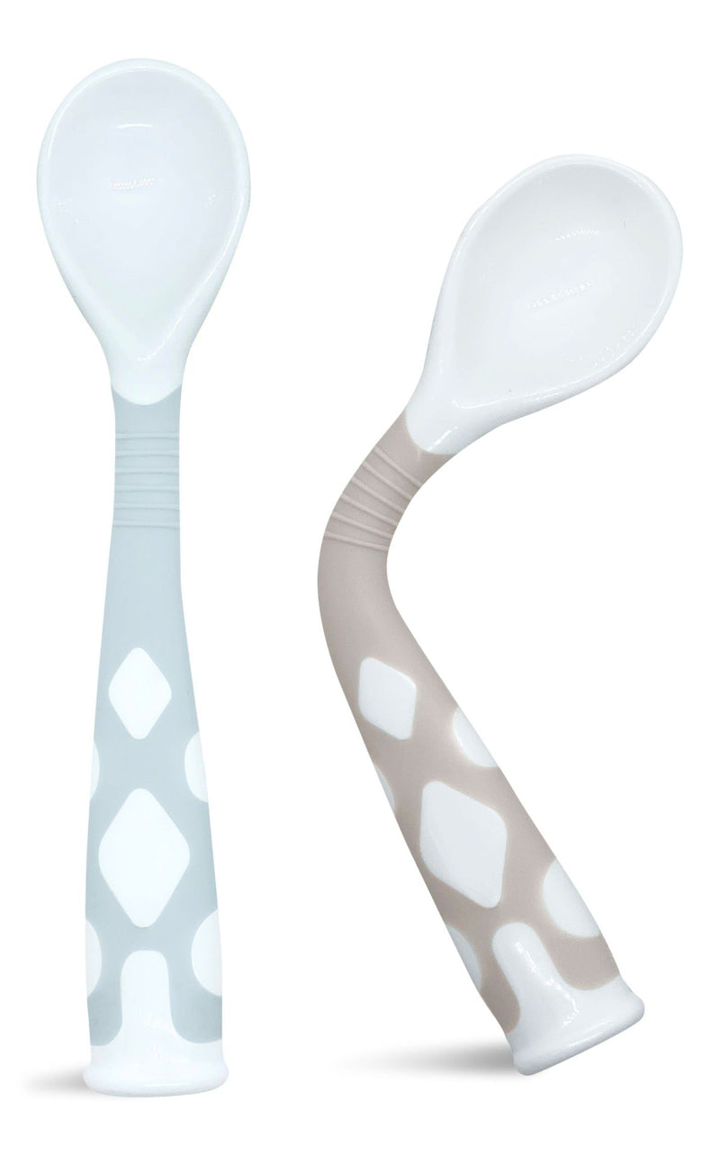 Kushies Silibend Spoons, Blue/Sand, 2-pk Q6