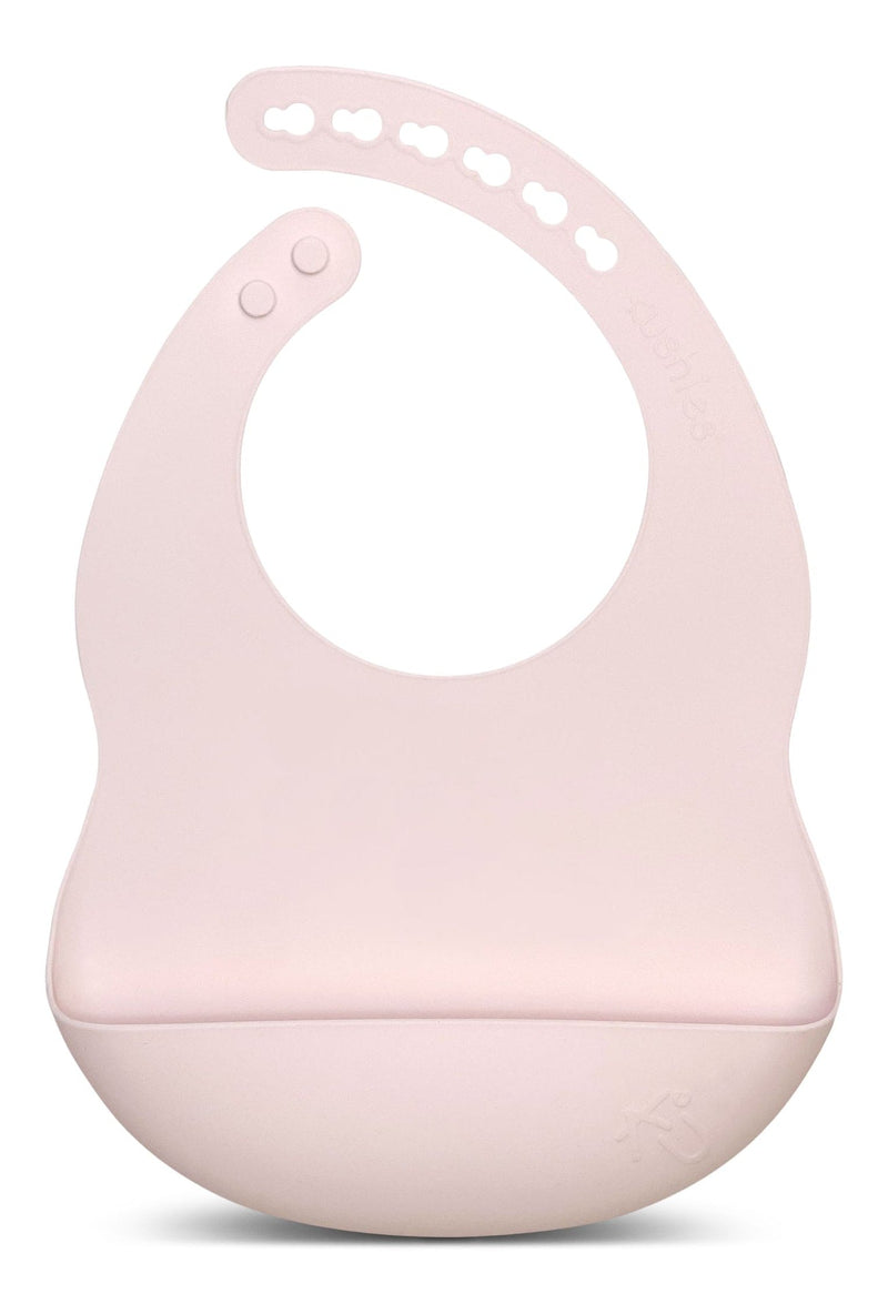Kushies Silibib Silicone Feeding Bib, Pink O8