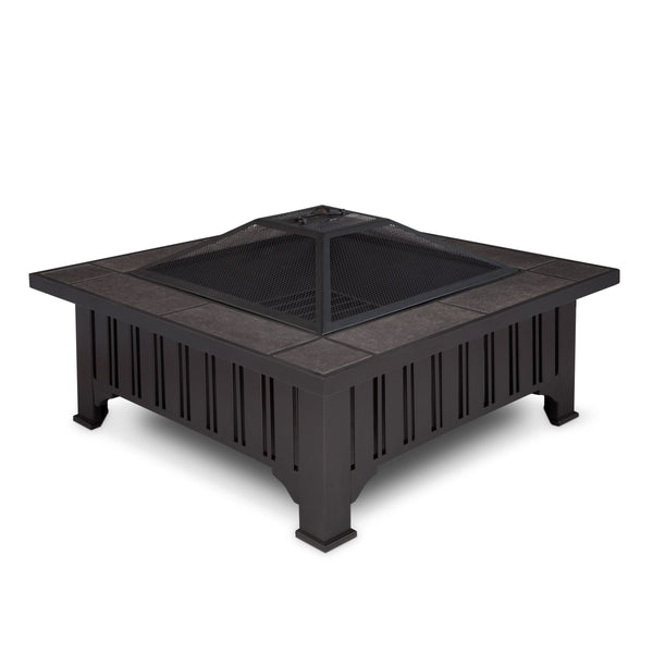 Lafayette Square Wood Burning Fire Pit in Black, 34-in Q9