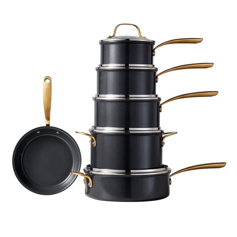 Lagostina Eleganza Ceramic Pro Non-Stick Cookware Set, 11-pc W8