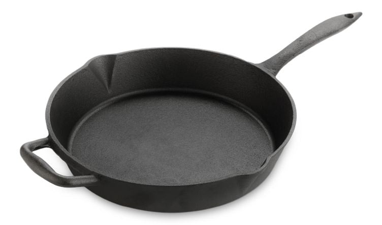 Lagostina Pre-Seasoned Cast Iron Skillet, Oven & Broiler Safe, Black, 10-in O6