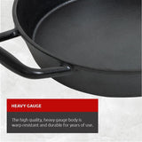 Lagostina Pre-Seasoned Cast Iron Skillet, Oven & Broiler Safe, Black, 10-in