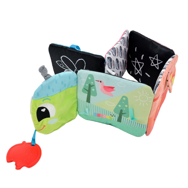 Lamaze Colourful Journey Caterpillar Soft Sensory Toy Book, Bilingual, Ages 6m+ A7