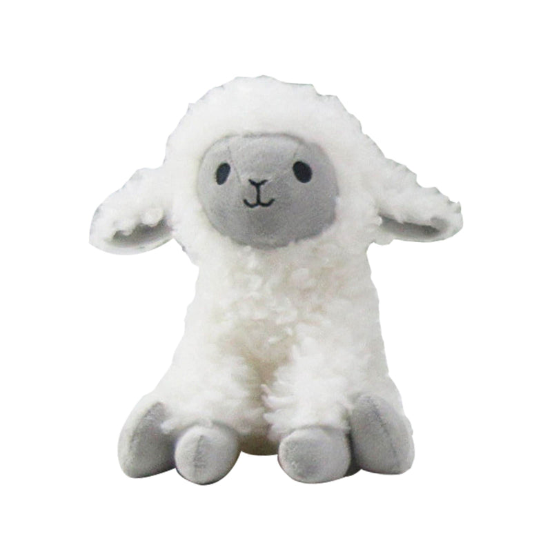 Lamb Plush Toy, White, 7-in, Ages 3+, for Eid/Spring L6
