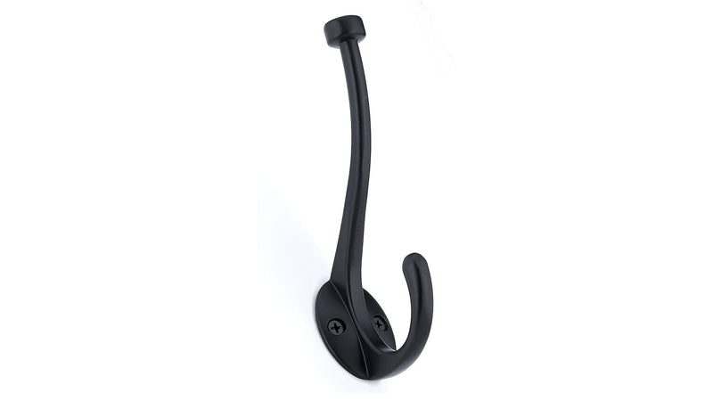 Large Traditional Double Hook, Matte Black T9