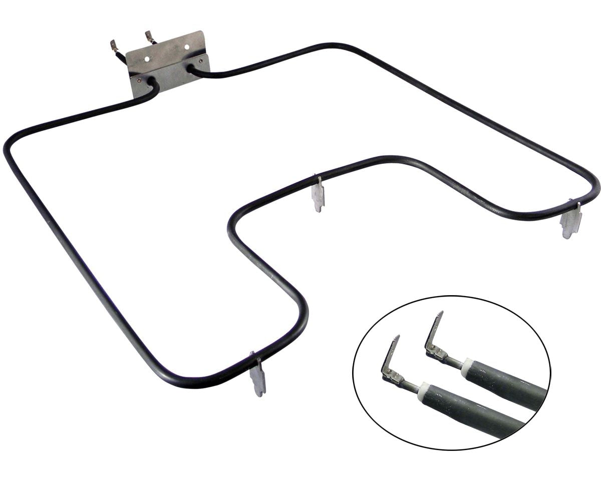 Laser 62509/2 Frigidaire Oven/Bake Element with Fixed 90° Connector, 2400W, 14-3/4-in x 14-in