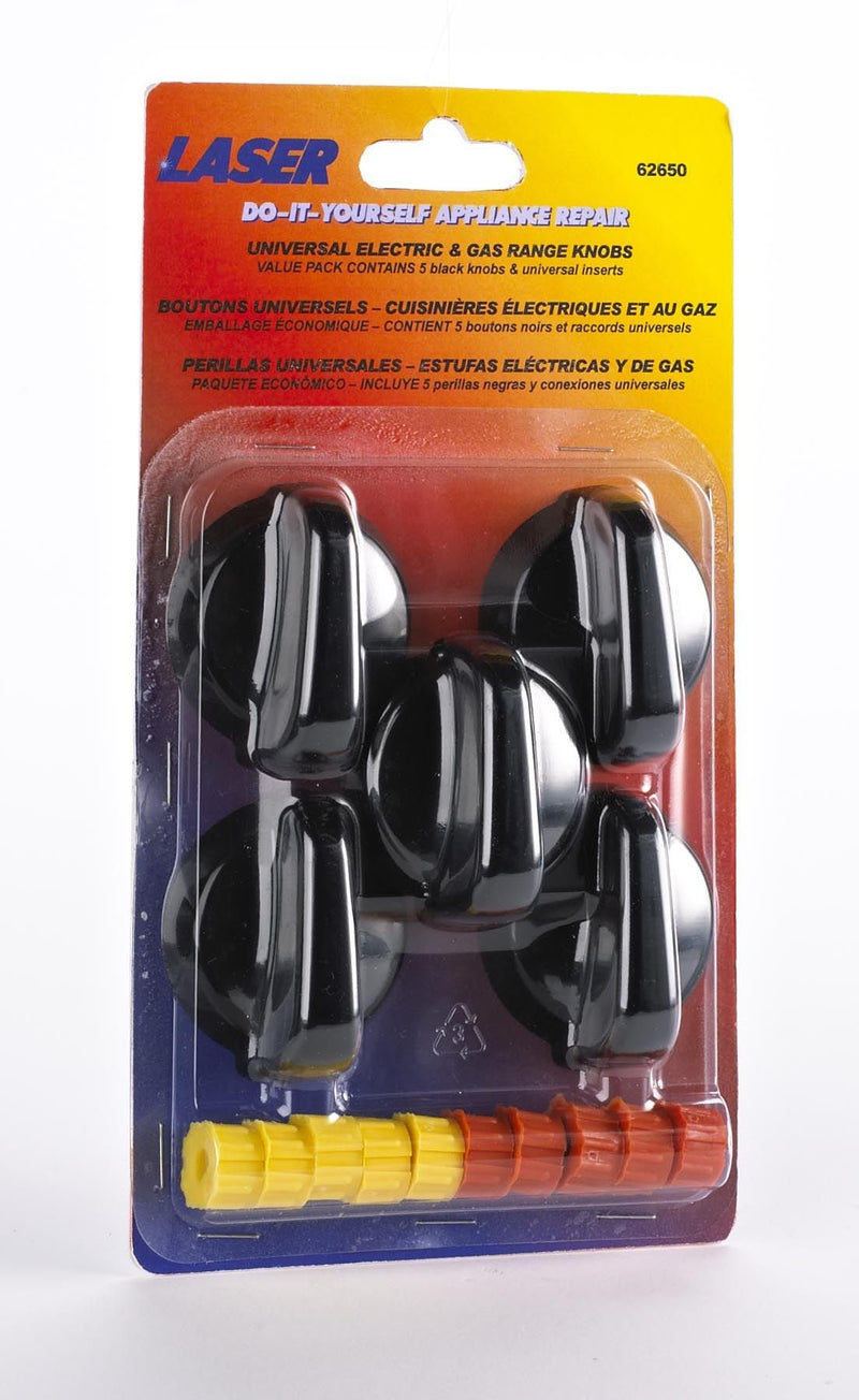 Laser 62650/2 Universal Electric/Gas Stove Replacement Dial Kit, Assorted A6