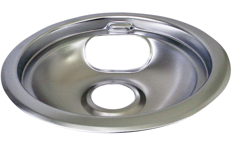 Laser Chrome Drip Pan Shallow Draw, 6-in Q0