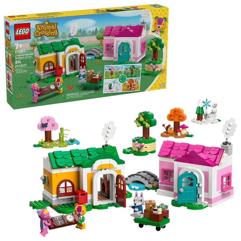 LEGO Animal Crossing Creative Houses: Seasons of Fun - 77057, 814-pcs, Ages 7+ S1