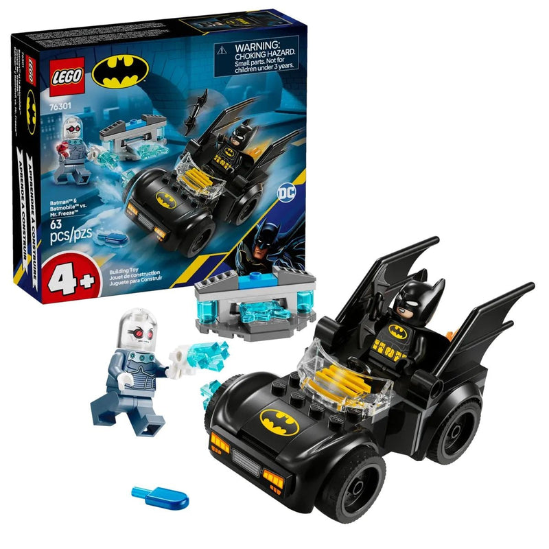 LEGO Batman: Batman & Batmobile vs. Mr. Freeze - 76301, 63-pcs, Ages 4+ C1