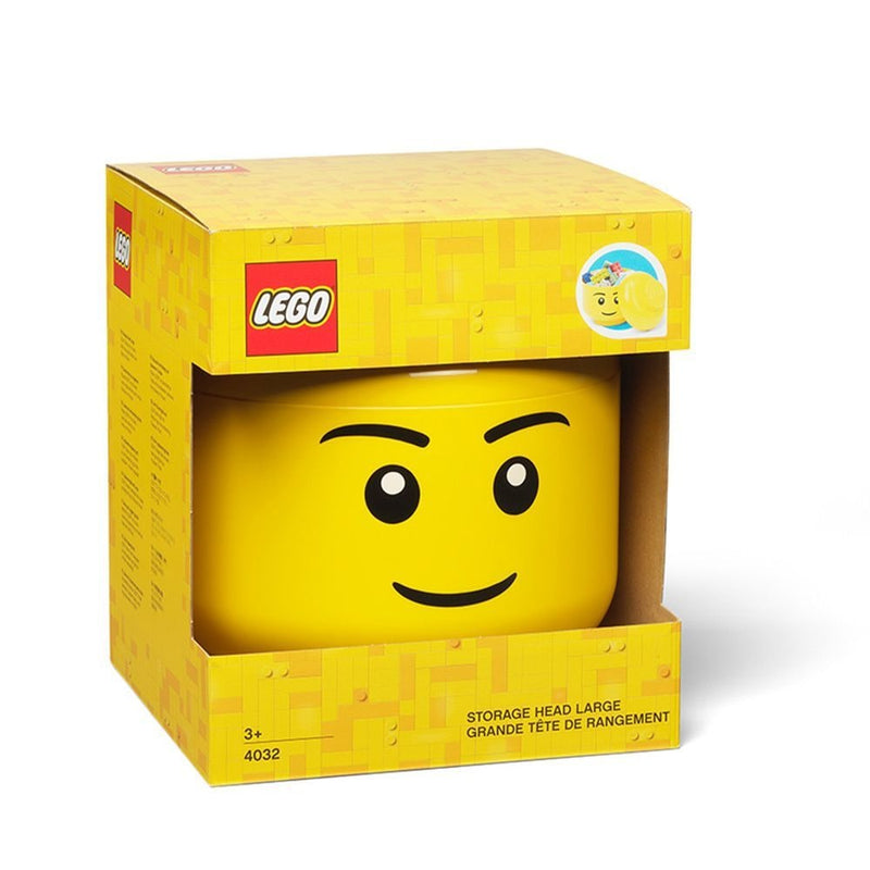 LEGO Boy Head Portable Storage Container for Ages 5+ S1