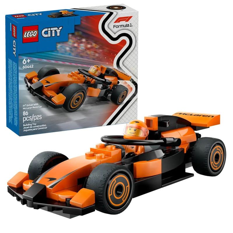 Lego City 60442 F1 Driver with McLaren Race Car, 86-pc L9