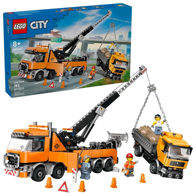 LEGO City Heavy-Duty Recovery Tow Truck with Crane - 60467, 793-pcs, Ages 8+ C7