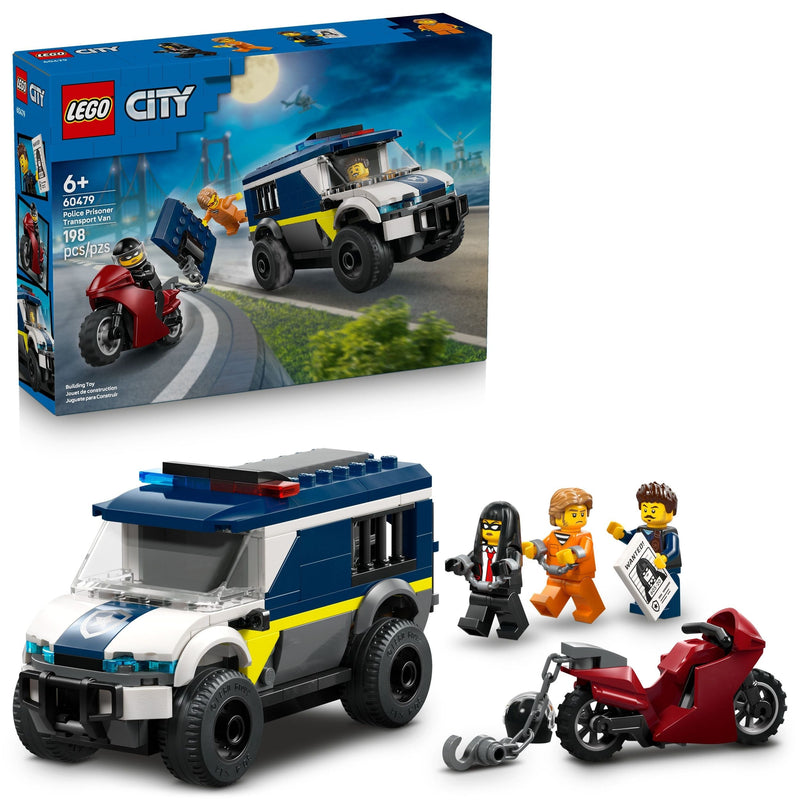 LEGO City Police Prisoner Transport Van Building Set - 60479, 198-pcs, Ages 6+ Q9