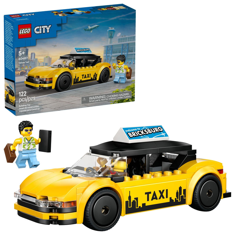 LEGO City Yellow Taxi Building Set - 60487, 122-pcs, Ages 5+ F5