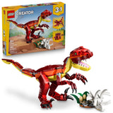 LEGO Creator 3-in-1 Fierce Dinosaur Toy Building Set - 31379, 283-pcs, Ages 8+