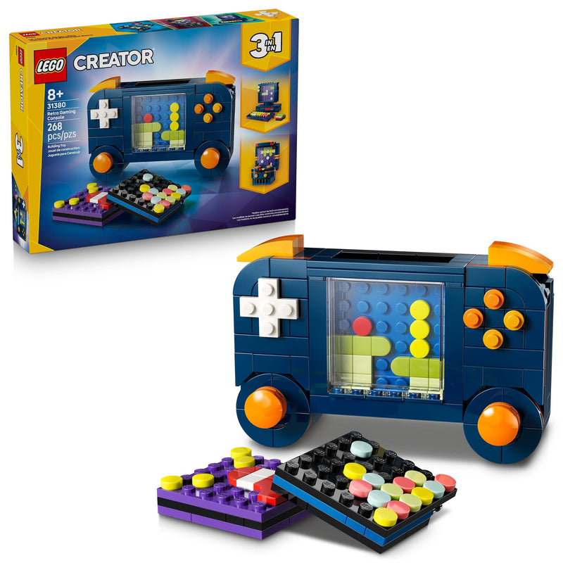 LEGO Creator 3-in-1 Retro Gaming Console Building Set - 31380, 268-pcs, Ages 8+ W9