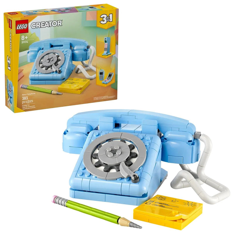 LEGO Creator 3-in-1 Retro Telephone - 31174, 383-pcs Ages 8+ D9