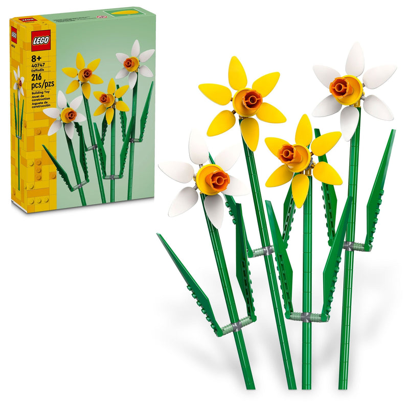 LEGO Daffodils Celebration Gift, Yellow and White Daffodils - 40747, 216-pcs, Ages 8+ P7
