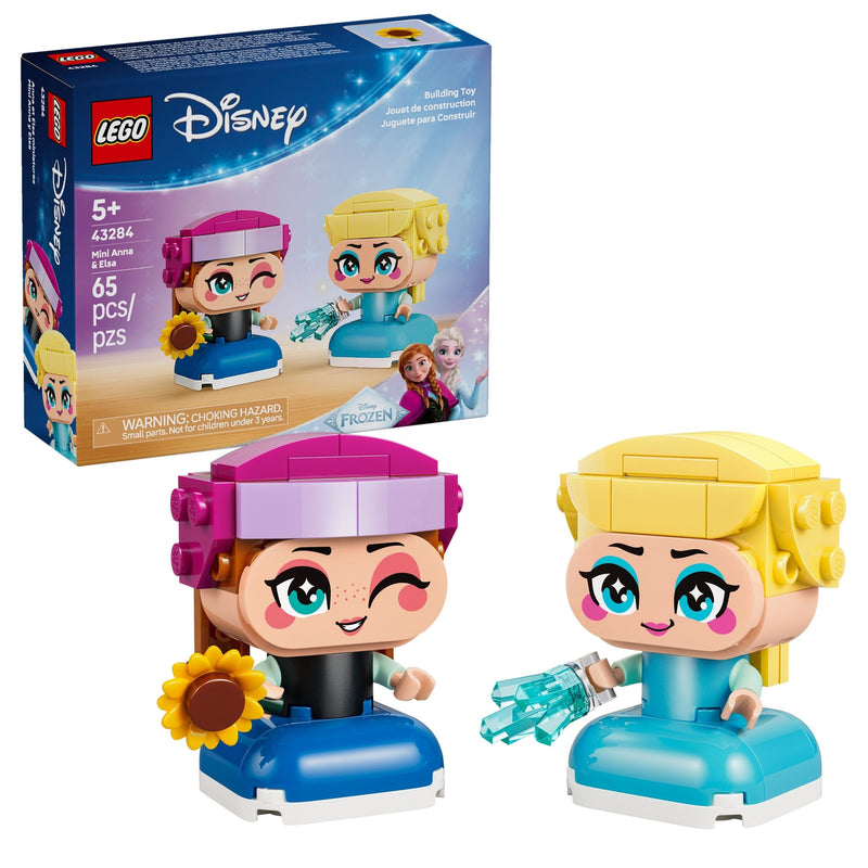 LEGO Disney Animation Mini Anna & Elsa Toy Building Set - 43284, 65-pcs, Ages 5+ N7