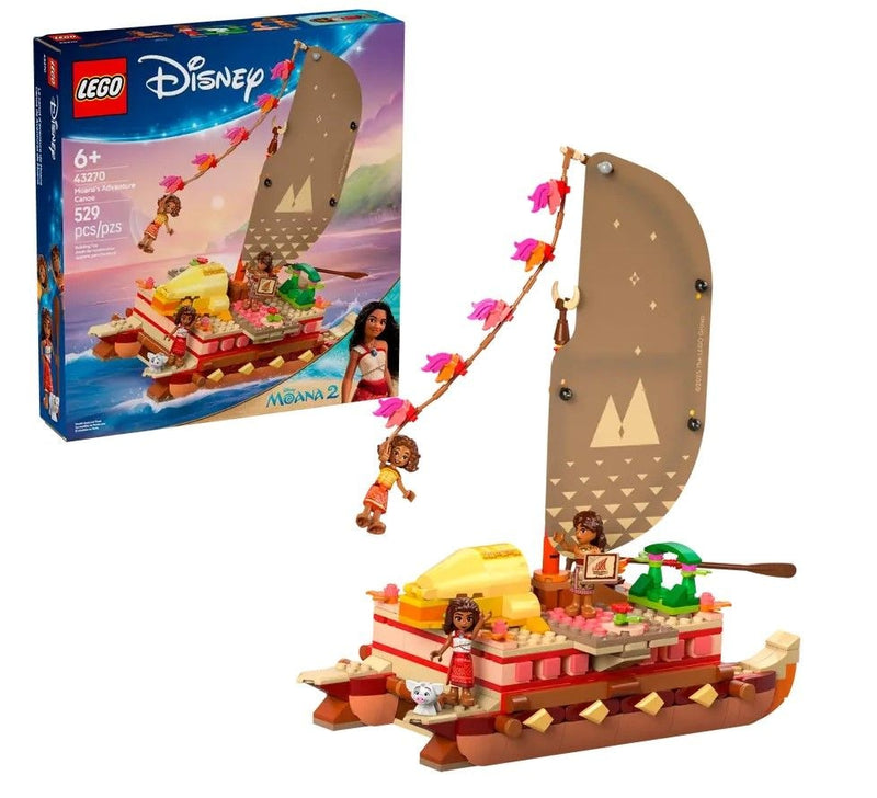 LEGO Disney Princess Moana's Adventure Canoe - 43270, 529-pcs, Ages 6+ T5
