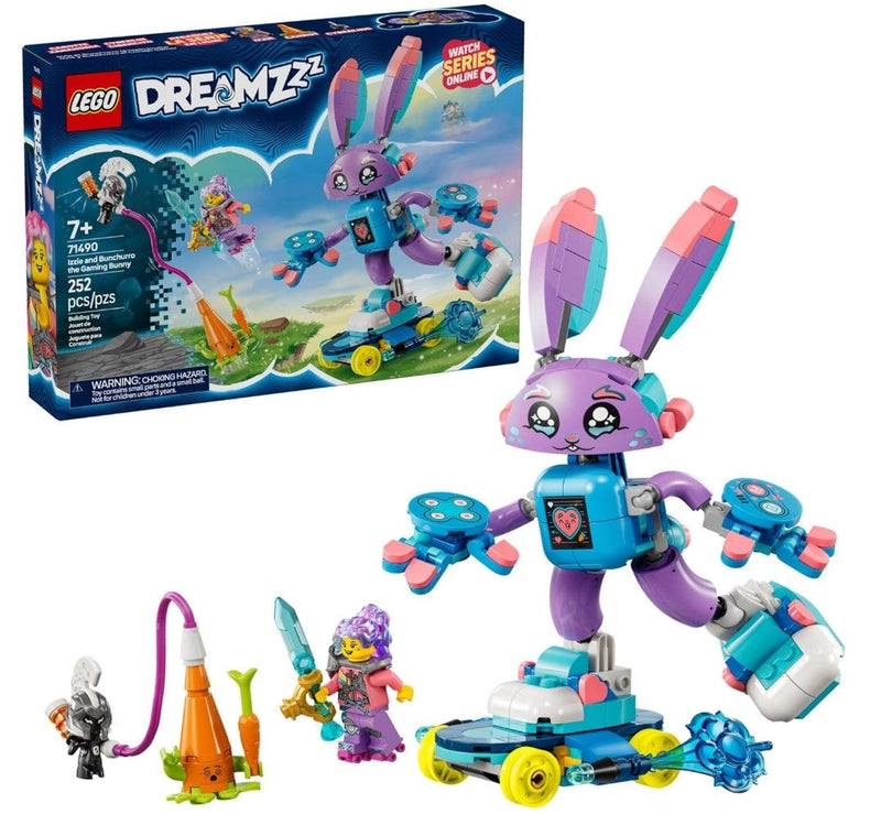 LEGO DREAMZzz Izzie and Bunchurro the Gaming Bunny - 71490, 252-pcs, Ages 7+ Z1