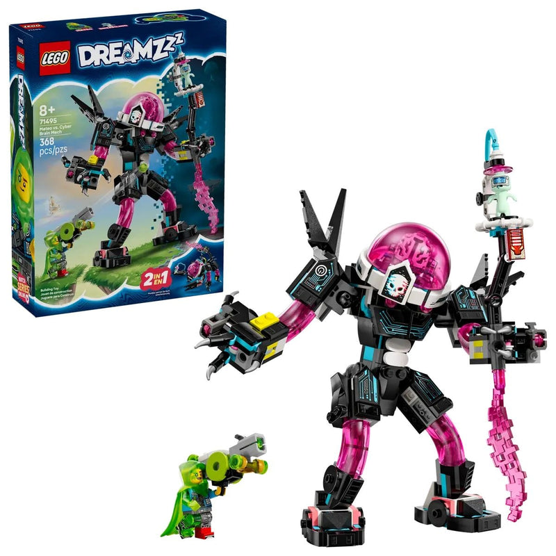 LEGO DREAMZzz Mateo vs. Cyber Brain Mech Robot - 71495, 368-pcs, Ages 8+ M8
