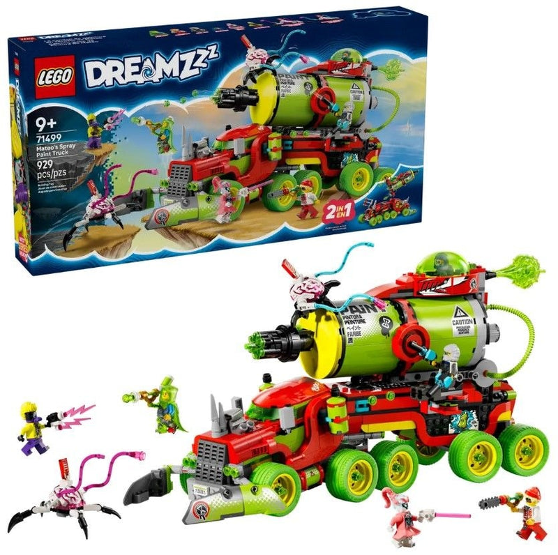 LEGO DREAMZzz Mateo's Spray Paint Truck - 71499, 929-pcs, Ages 9+ B8