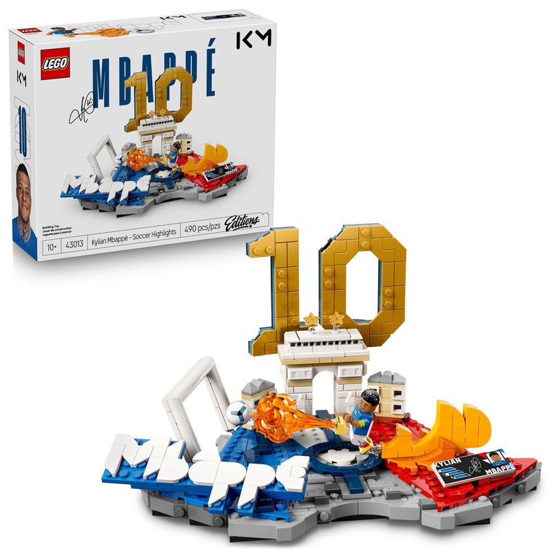 LEGO Editions Kylian Mbappé, Soccer Highlights - 43013, 490-pcs, Ages 10+ H3
