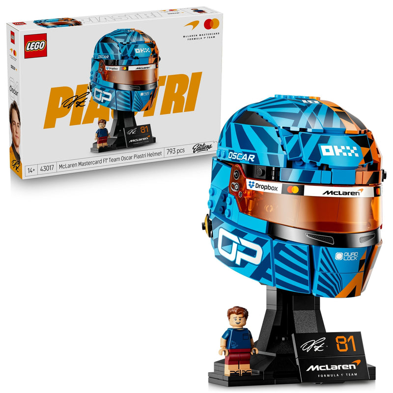 LEGO Editions McLaren Mastercard Oscar Piastri Helmet- 43017, 793-pcs, Ages 14+ U7