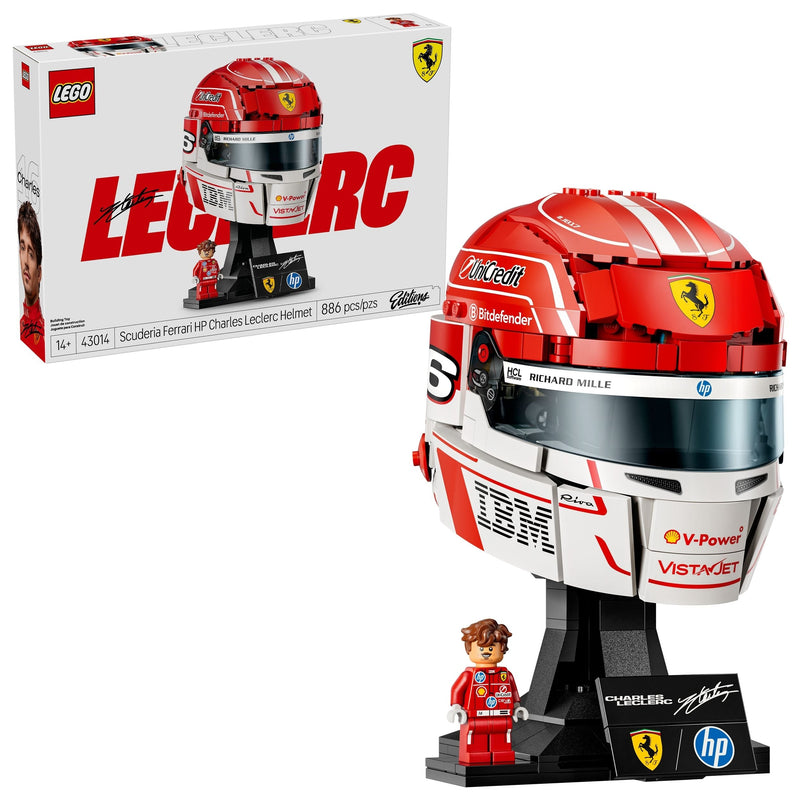 LEGO Editions Scuderia Ferrari HP Charles Leclerc Helmet - 43014, 886-pcs, Ages 14+ A7