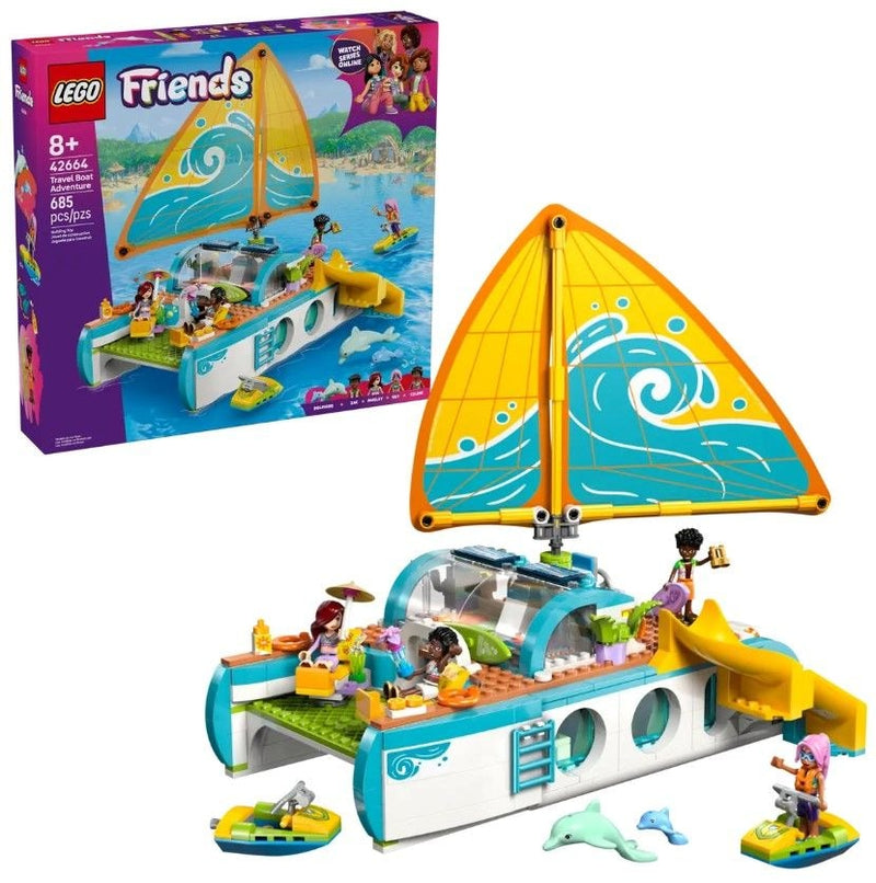 LEGO Friends Travel Boat Adventure - 42664, 685-pcs, Ages 8+ J3