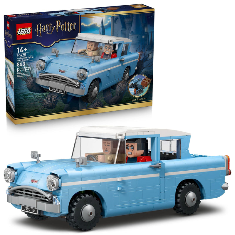 LEGO Harry Potter Enchanted Flying Ford Anglia Toy Building Set - 76470, 868-pcs, Ages 14+ U7