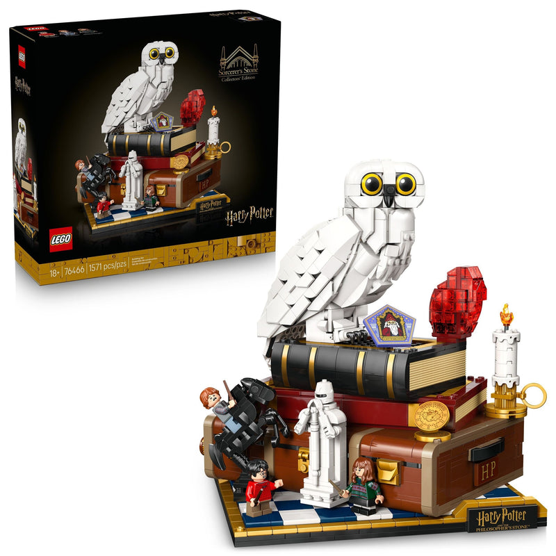LEGO Harry Potter Sorcerer's Stone – Collectors' Edition Toy Building Set - 76466, 1571-pcs, Ages 18+ W9