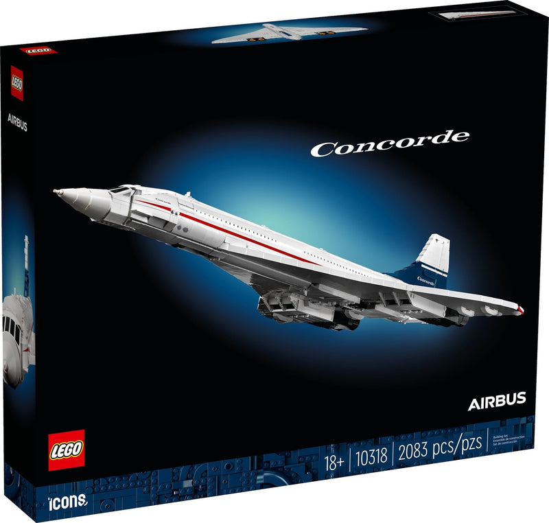 LEGO Icons Concorde Model Plane Building Set - 10318, 2083-pcs, Ages 18+ C0