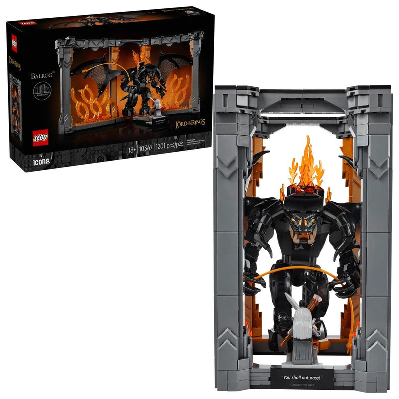 LEGO Icons The Lord of the Rings: Balrog Book Nook - 10367, 1201-pcs, Ages 18+ C4