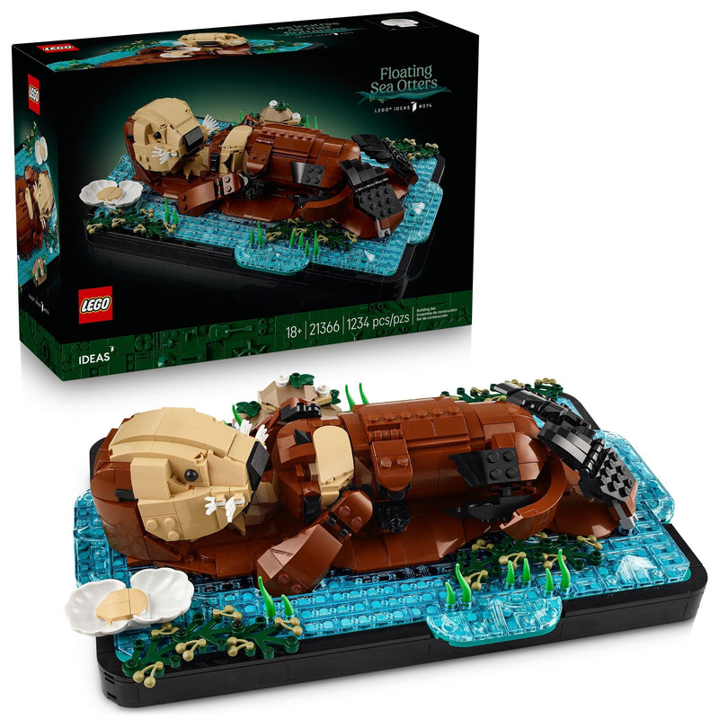 LEGO Ideas Floating Sea Otters Building Toy Set - 21366, 1234-pc, Ages 18+ O0