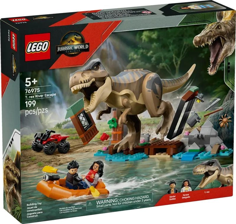 LEGO Jurassic World T.Rex River Escape - 76975, 199-pcs, Ages 5+ R9