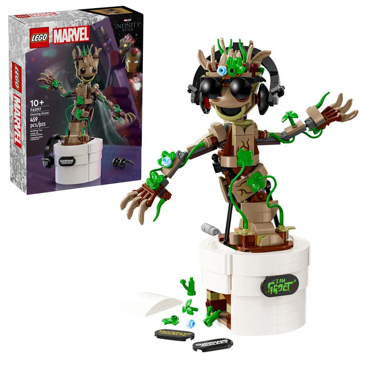 LEGO Marvel Dancing Groot, Animated Guardians of the Galaxy Toy 76297 F4