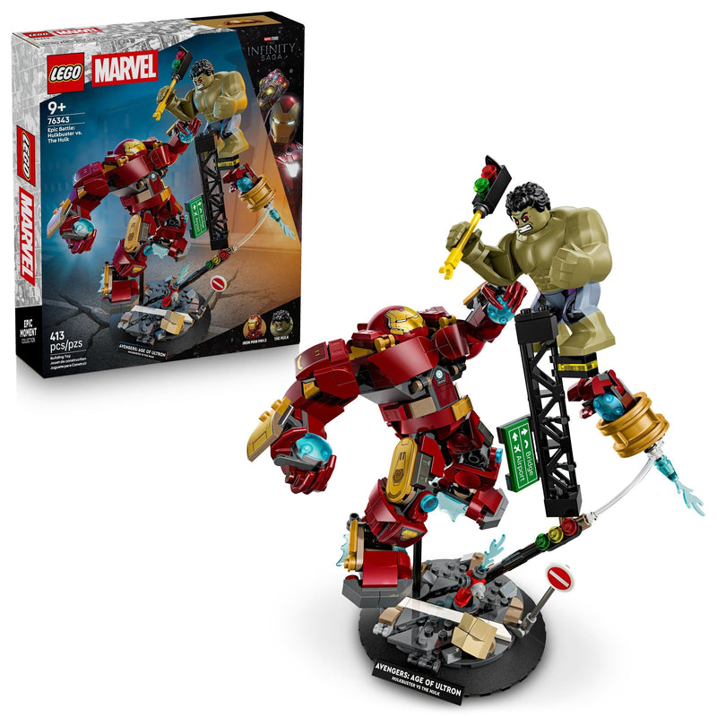 LEGO Marvel Epic Battle: Hulkbuster vs. The Hulk - 76343, 413-pcs, Ages 9+ R1