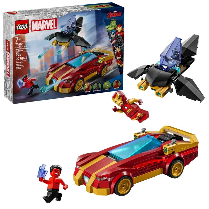 LEGO Marvel Iron Man & Black Panther vs. Red Hulk - 76310, 295-pcs, Ages 7+ I9