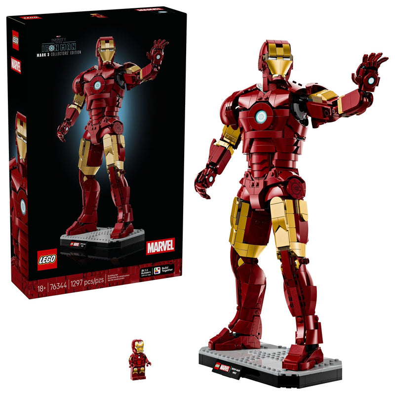 LEGO Marvel Iron Man Mark 3 Collectors’ Edition - 76344, 1297-pcs, Ages 18+ B5