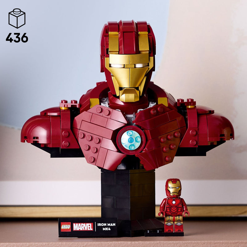 LEGO Marvel Iron Man MK4 Bust - 76327, 436-pcs, Ages 18+ Q0