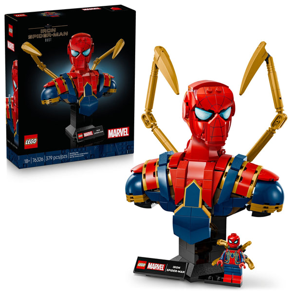LEGO Marvel Iron Spider-Man Bust - 76326, 379-pcs, Ages 18+ M6