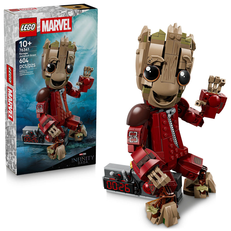 LEGO Marvel Ravager Jumpsuit Groot - 76341, 604-pcs, Ages 10+ X9