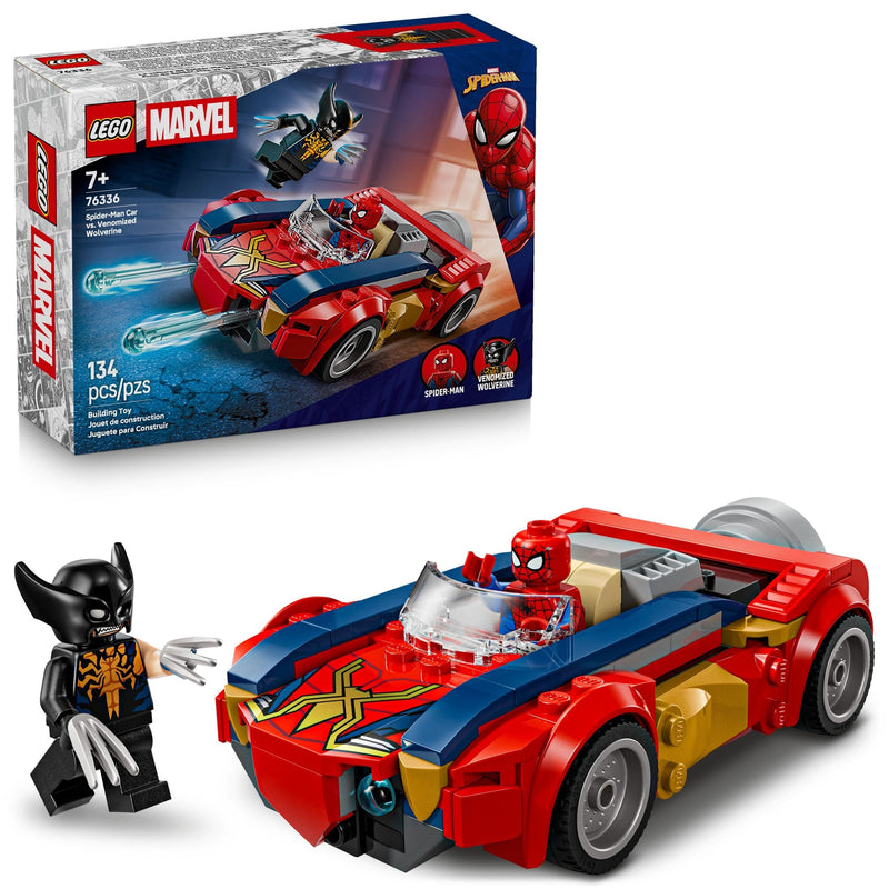 LEGO Marvel Spider-Man Car vs. Venomized Wolverine - 76336, 134-pcs, Ages 7+ I3