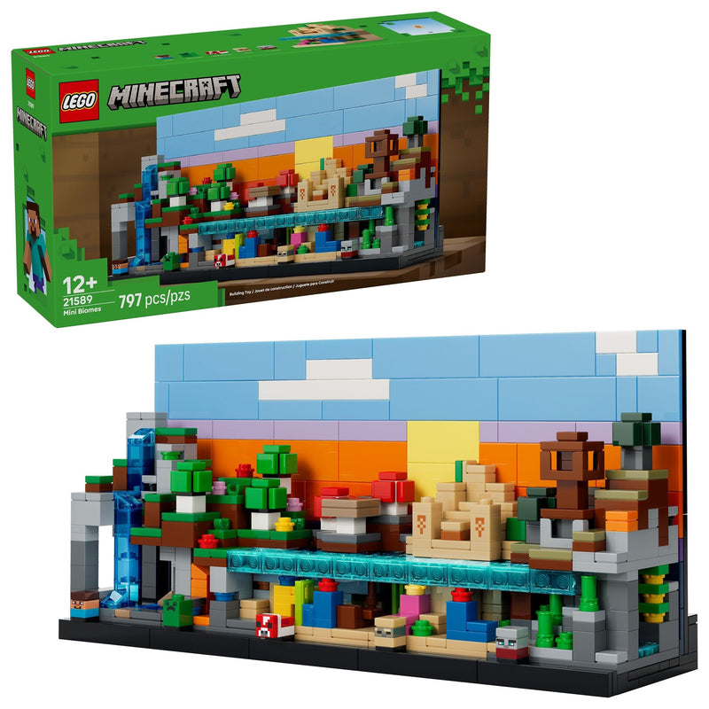 LEGO Minecraft Mini Biomes Toy Building Set - 21589, 797-pcs, Ages 12+ Q2