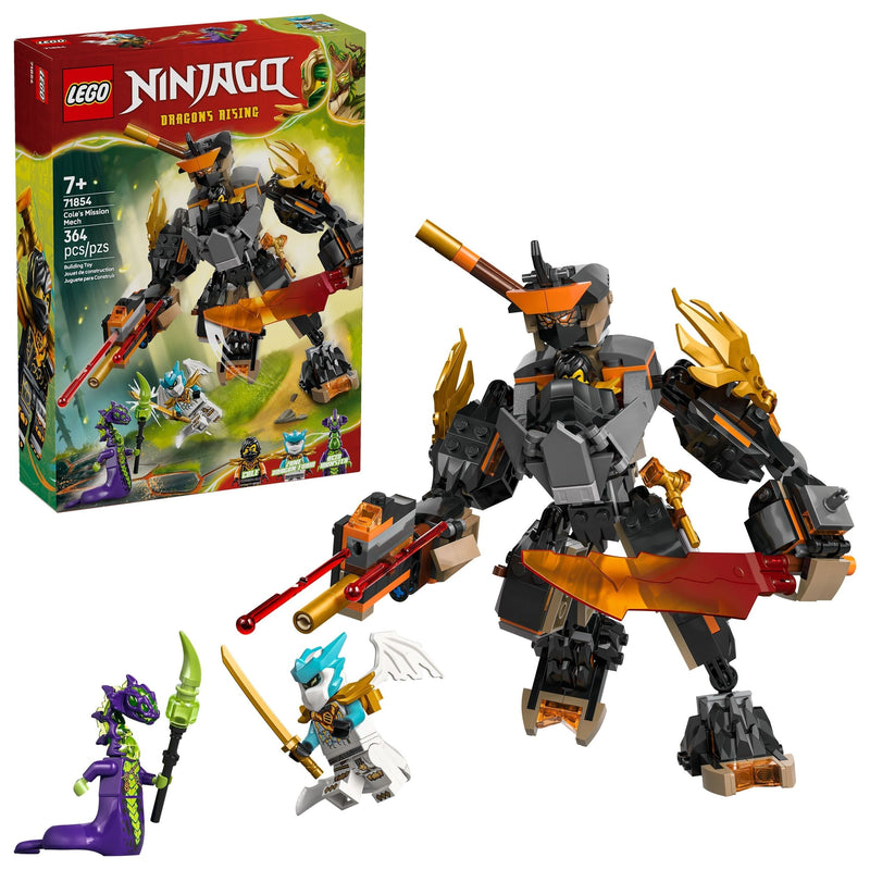 LEGO Ninjago Cole’s Mission Mech & Dragon Zane - 71854, 364-pcs, Ages 7+ B8